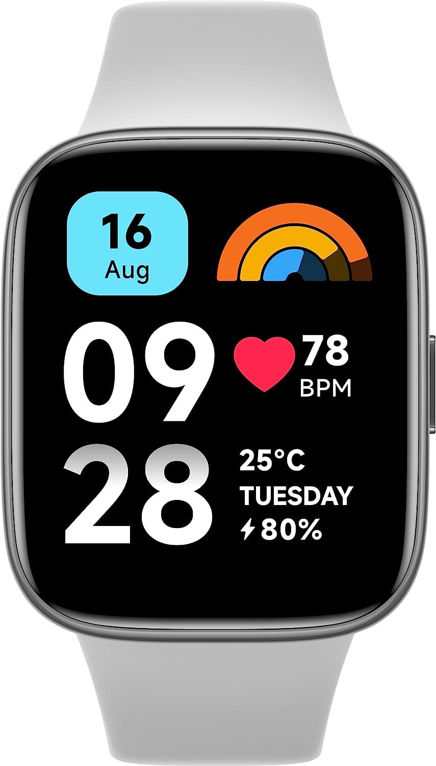 Xiaomi Redmi Watch 3 Active Gray: Best Smartwatch for Health Monitoring and Sleep Tracking