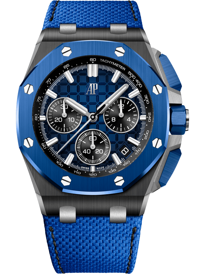 Buy Audemars Piguet Royal Oak Offshore Selfwinding Chronograph: Black & Blue Ceramic Edition