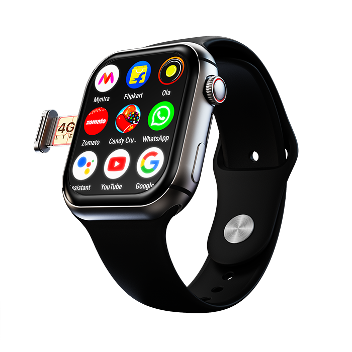 fire boltt 4g smart watch sim card