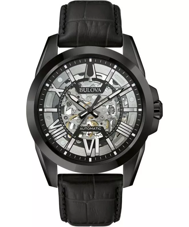 Bulova Mens Skeleton Watch: Classic Design with Automatic Movement