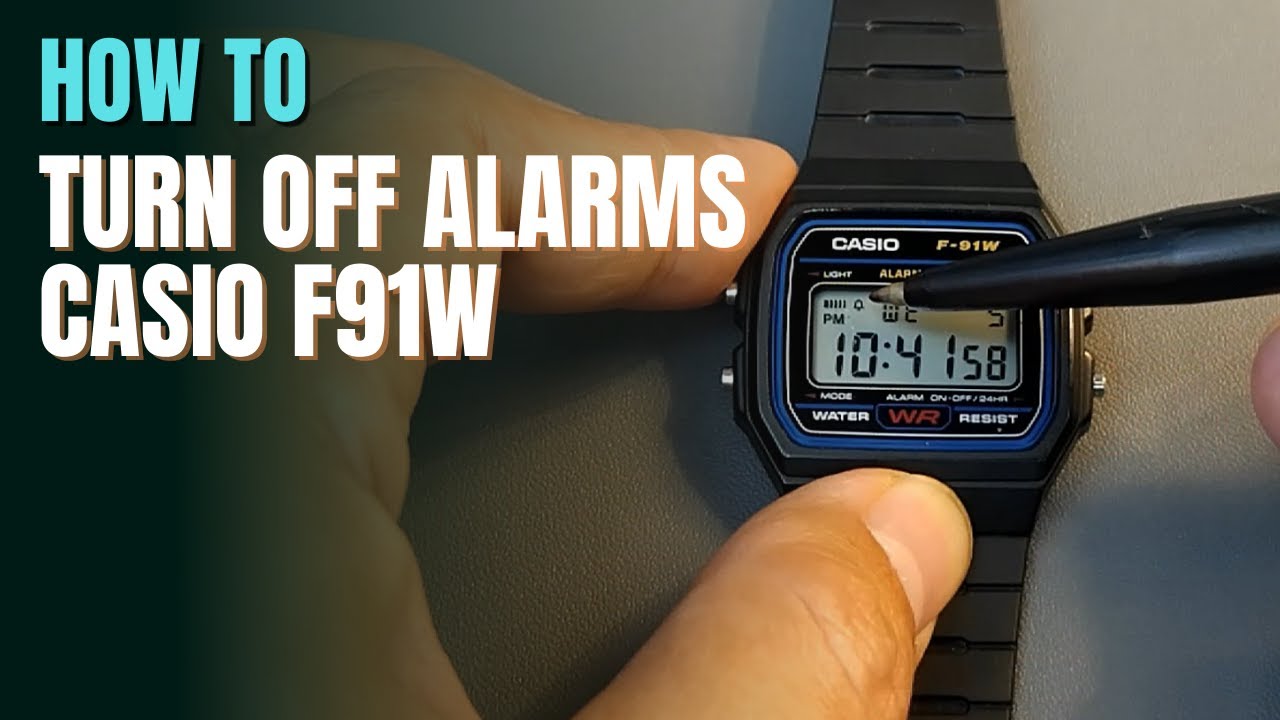 How to Turn Off the Alarm on Your Casio Calculator Watch