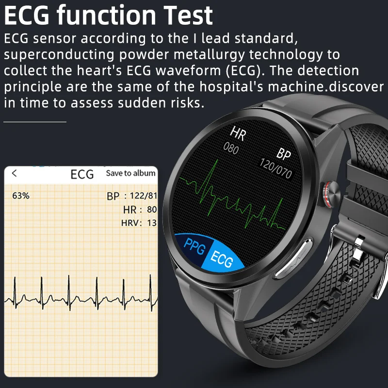 Discover Smart Watches with ECG, PPG Sensors, and Blood Pressure Measurement