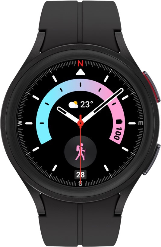 samsung galaxy watch 5 pro 45mm lte (black titanium)