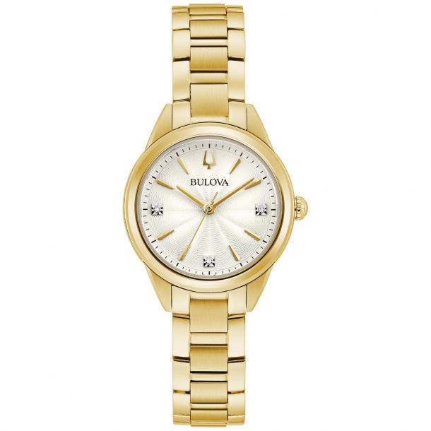 Shop Bulova Womens Gold Diamond Watch – Timeless Luxury for Her