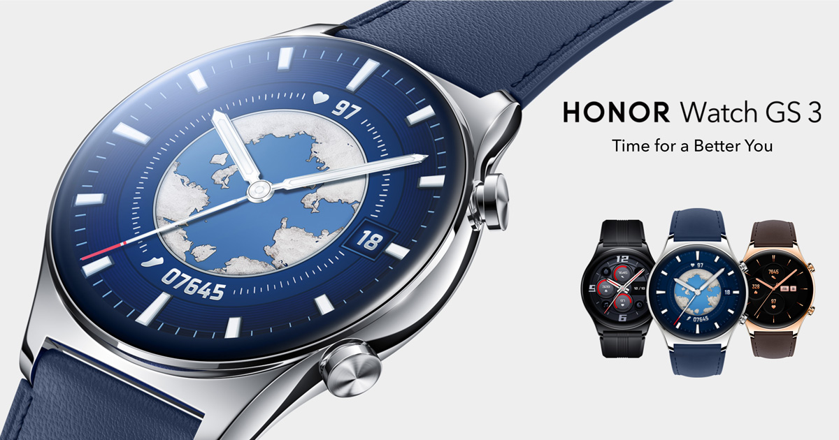 Explore the Honor Watch GS 3 Ocean Blue: Waterproof, Stylish, and Feature-Rich