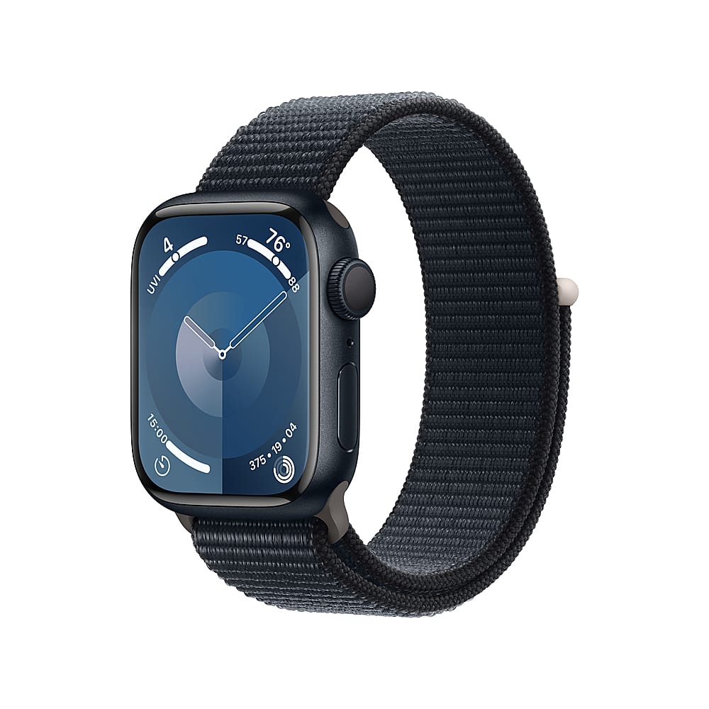 Buy Apple Watch Series 9 GPS 41mm with Midnight Sport Band (Medium/Large)