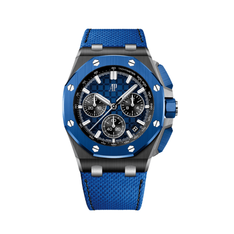 Buy Audemars Piguet Royal Oak Offshore Selfwinding Chronograph: Black & Blue Ceramic Edition