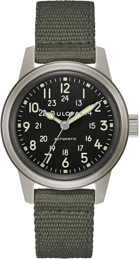 Bulova Automatic Mens Military Watch: Precision and Durability