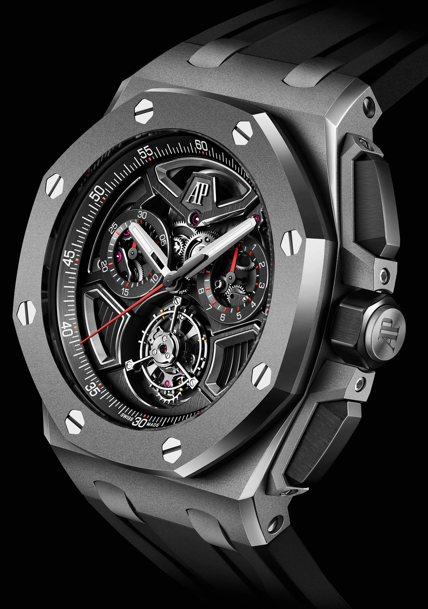 Audemars Piguet Royal Oak Offshore Chronograph: Selfwinding Flying Tourbillon in Limited Edition Titanium Case