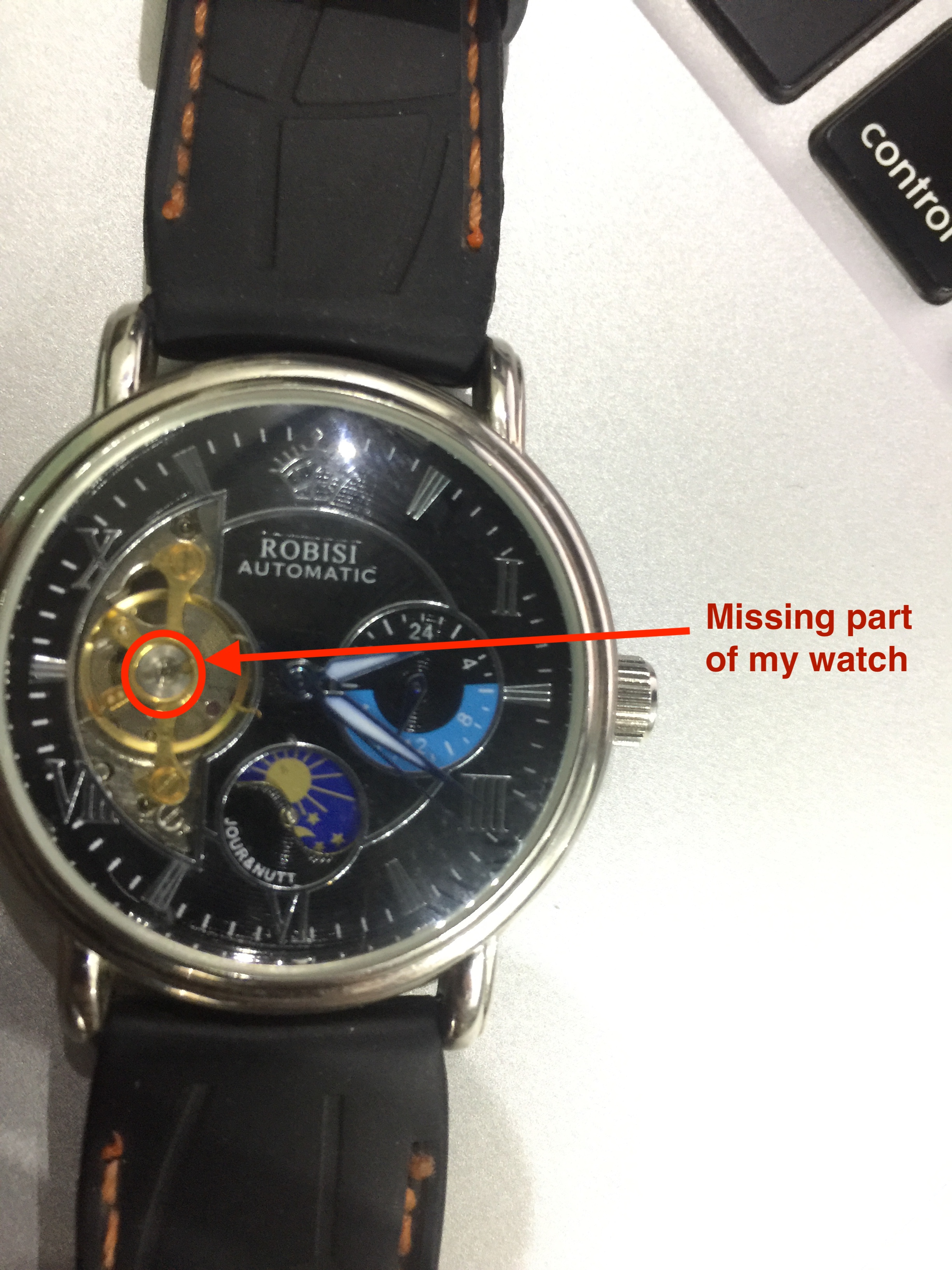 broken automatic watch for repair