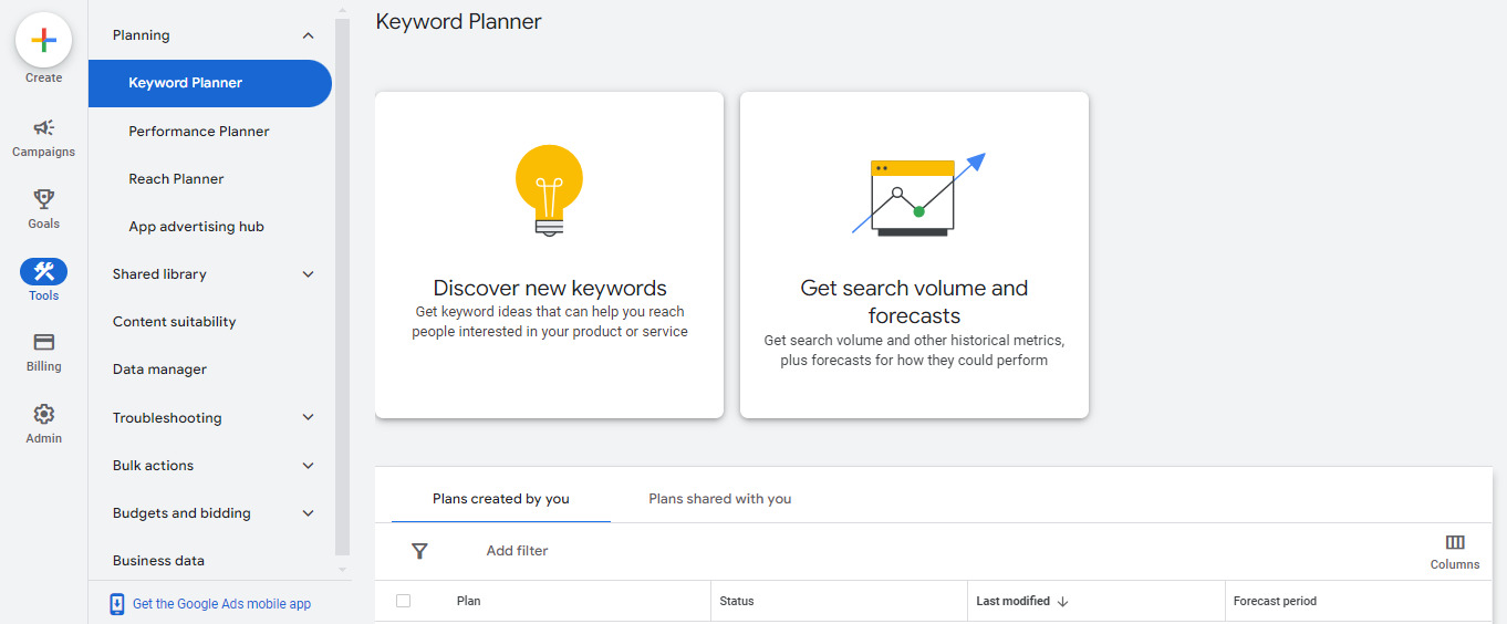 How to Use Google Keyword Planner Without a Campaign in 2024