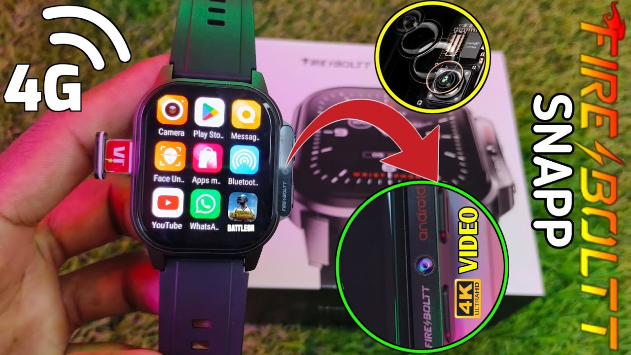 fire boltt 4g android smartwatch unboxing