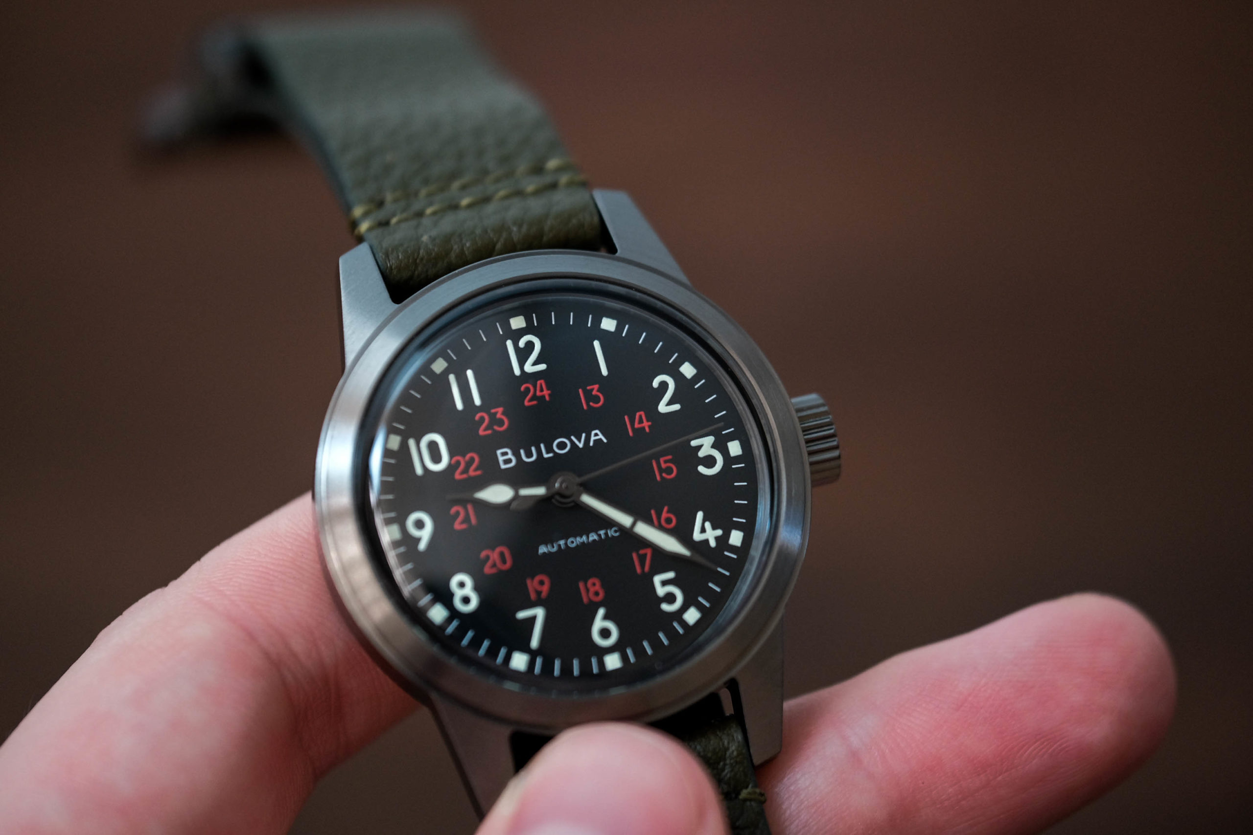 Bulova Automatic Mens Military Watch: Precision and Durability