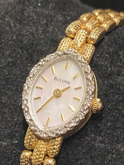 Shop Bulova Womens Gold Diamond Watch – Timeless Luxury for Her