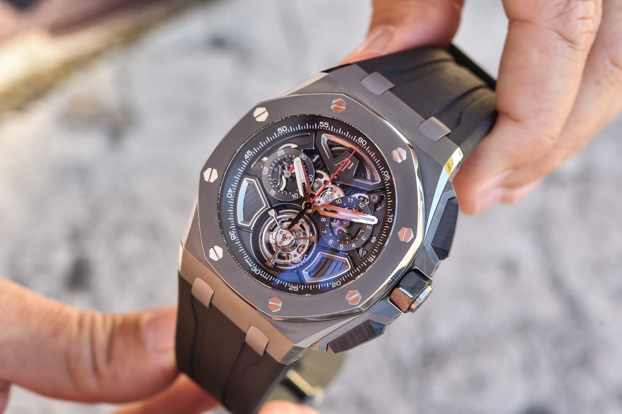 Audemars Piguet Royal Oak Offshore Chronograph: Selfwinding Flying Tourbillon in Limited Edition Titanium Case