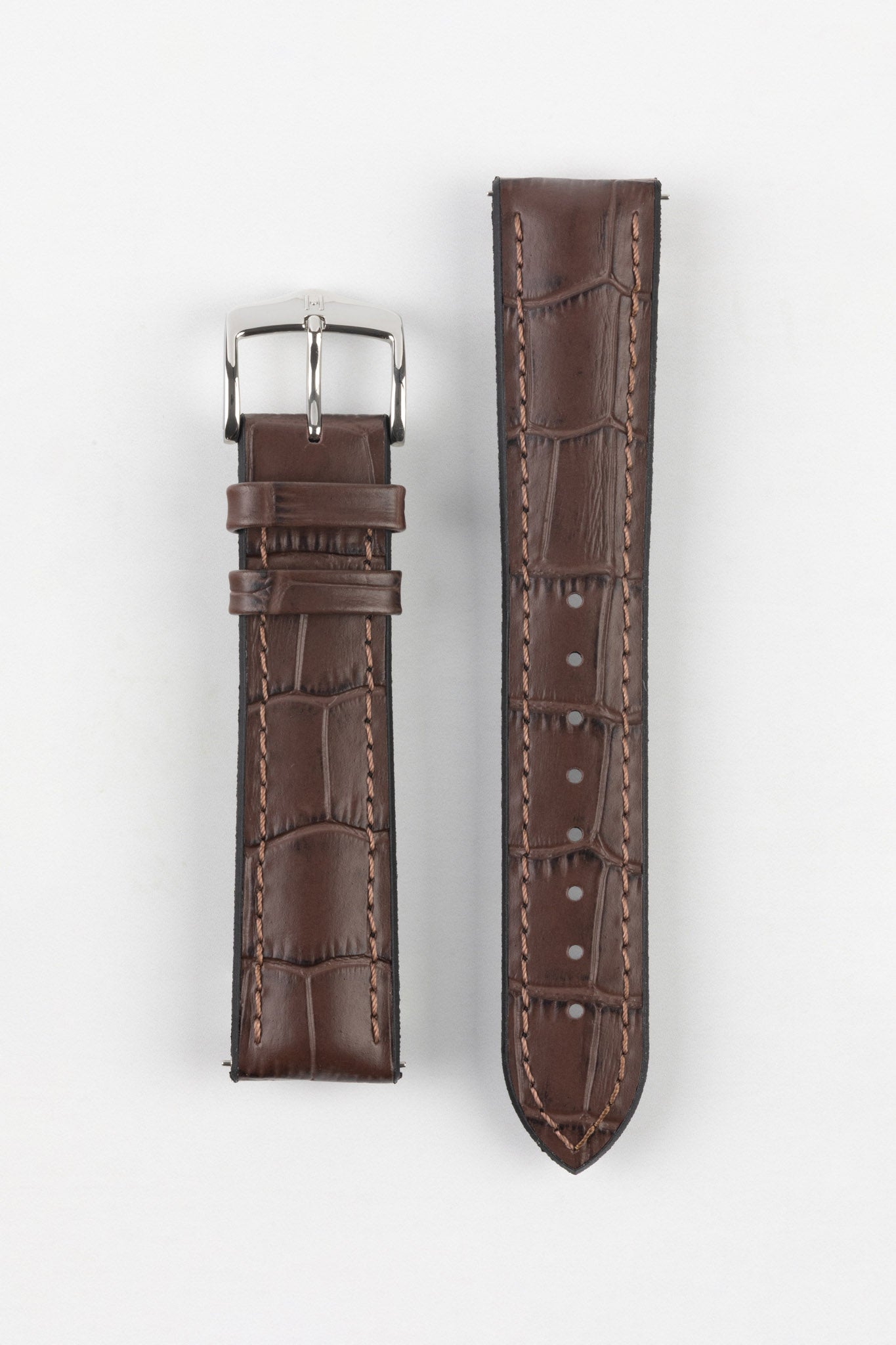 brown alligator watch strap 20mm