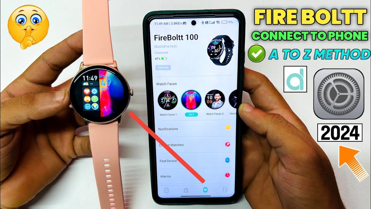 fire boltt 069 smart watch connect to phone in tamil