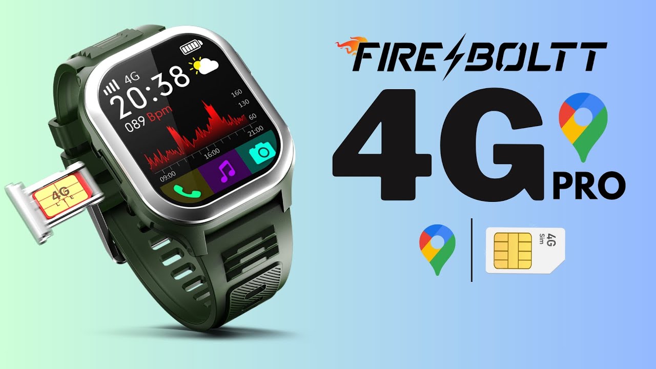 fire boltt 4g pro smart watch sim card