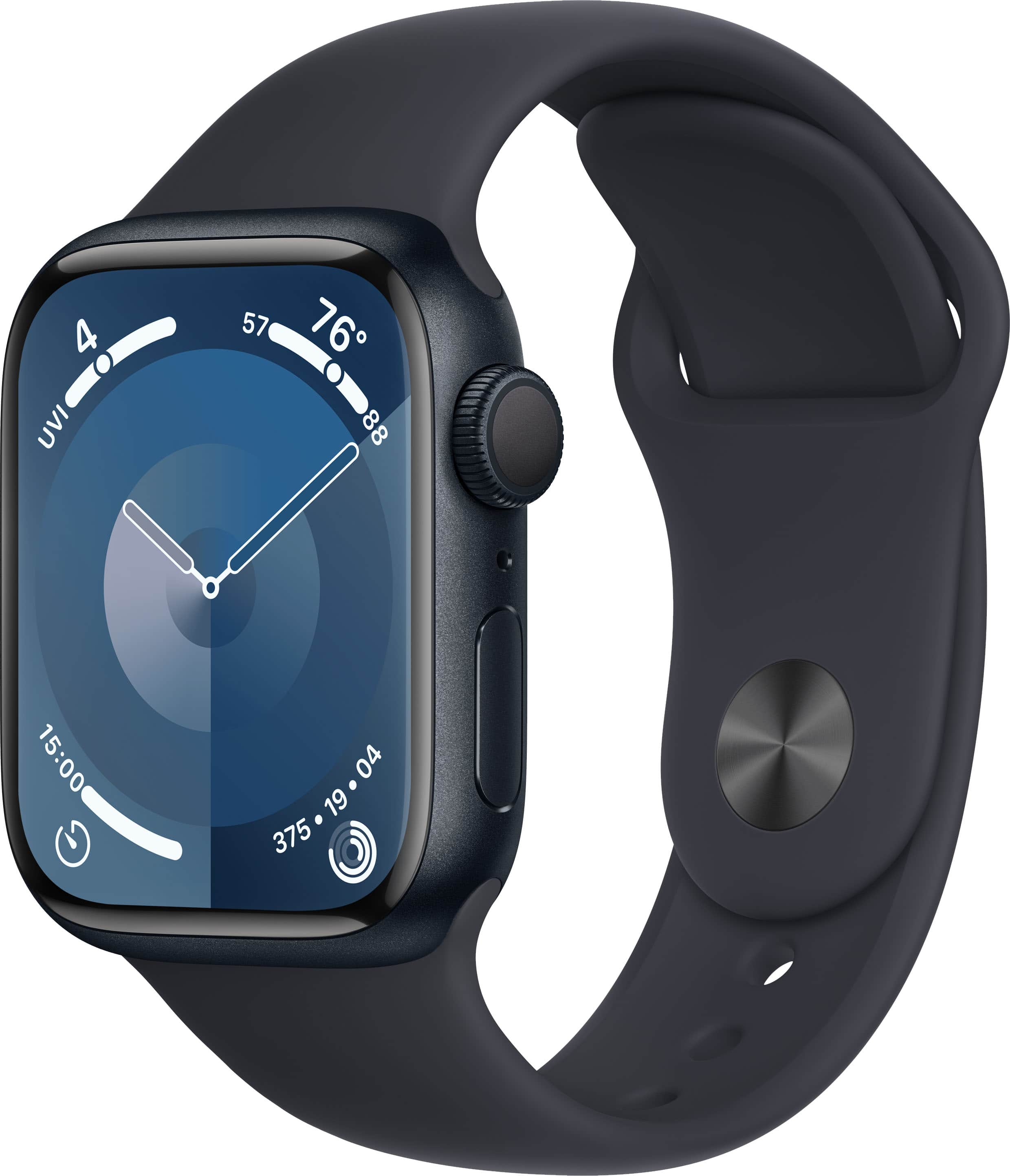 Buy Apple Watch Series 9 GPS 41mm with Midnight Sport Band (Medium/Large)