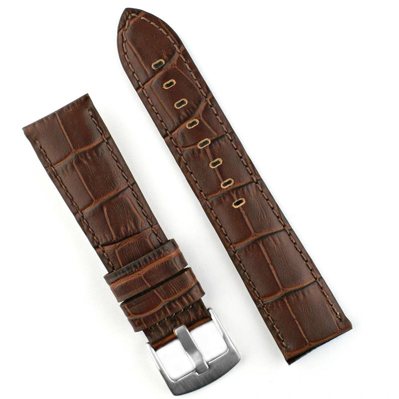 brown alligator watch strap 20mm