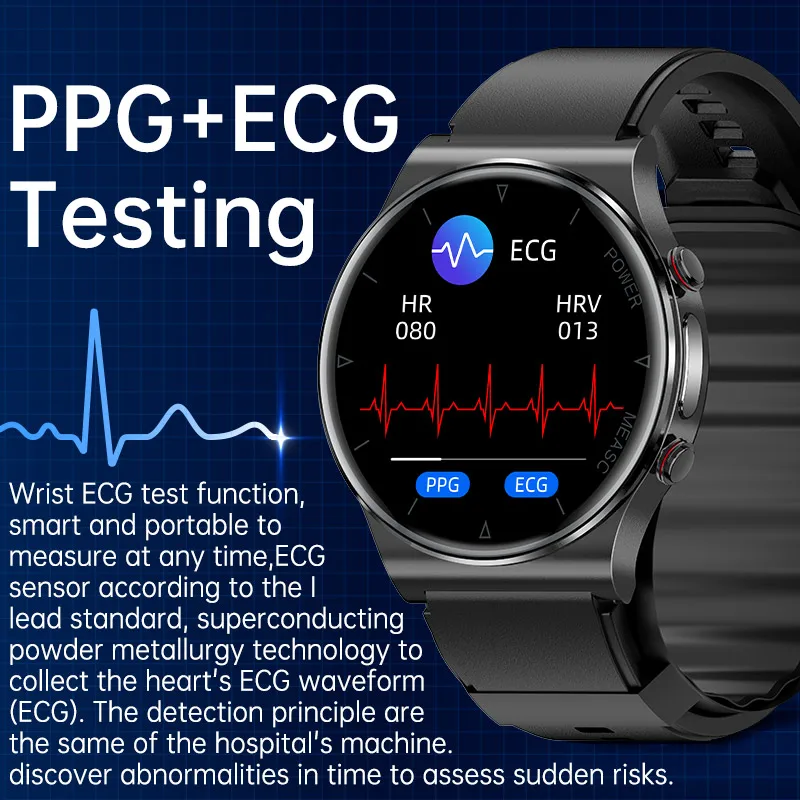 Discover Smart Watches with ECG, PPG Sensors, and Blood Pressure Measurement