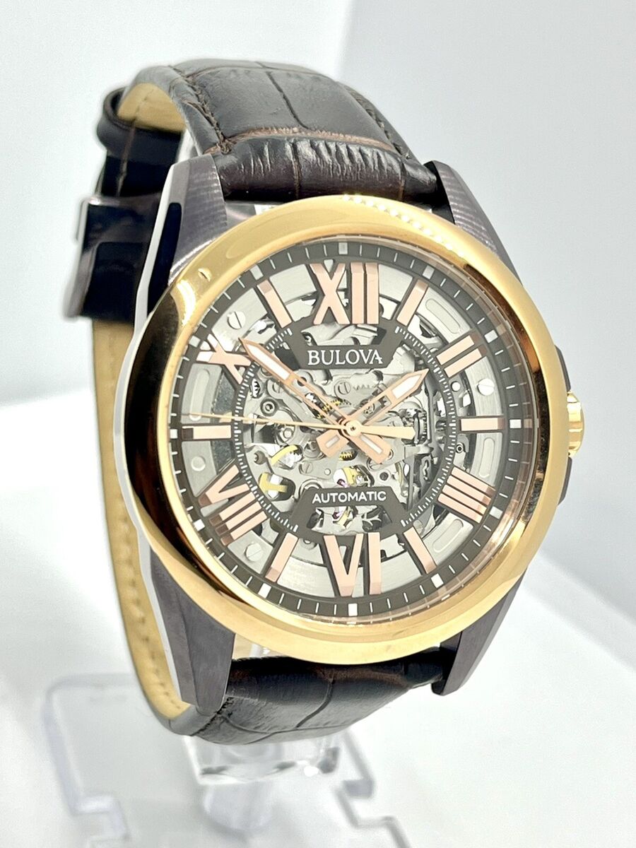 Shop Bulova Automatic Skeleton Watch Swiss Collection: Affordable Luxury