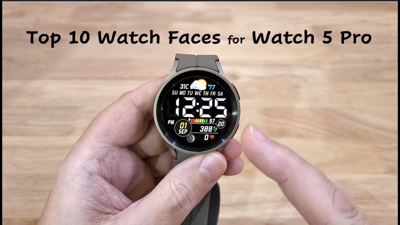 Top Samsung Galaxy Watch 5 Pro Watch Faces to Enhance Your Experience